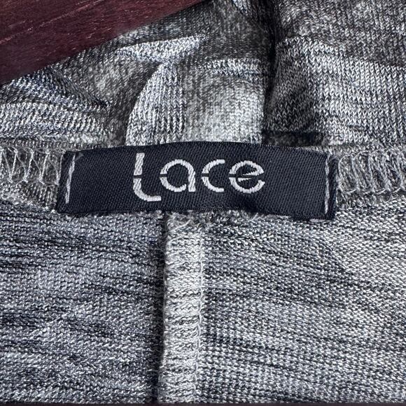 LACE Lagenlook Minimalist Gray Dress‎ Size XL French Canada Cut Out Texture - Picture 6 of 9